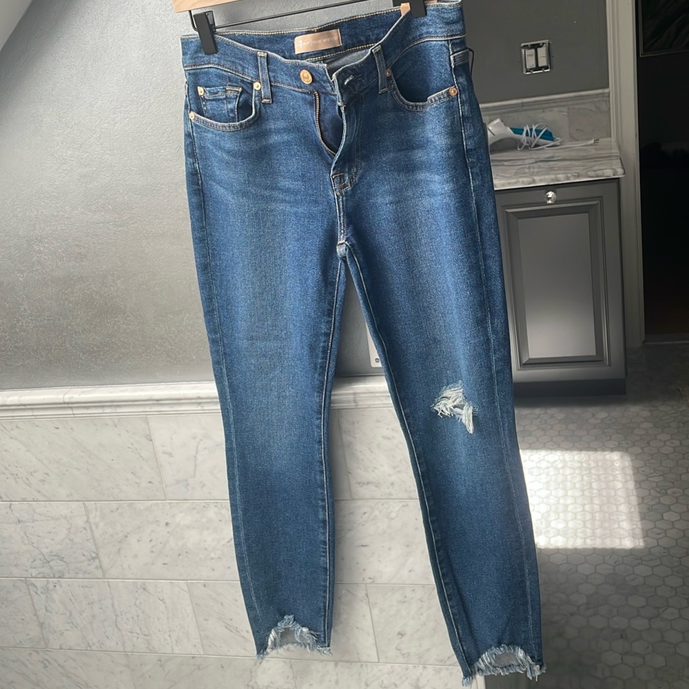 NWT 7 for All Mankind size 28 ankle skinny